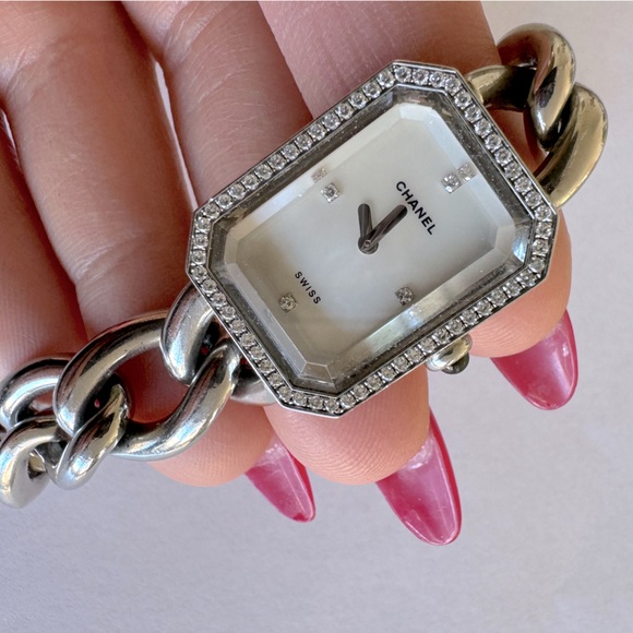 Chanel Première Stainless Steel And Diamonds Watch - Picture 4 of 10